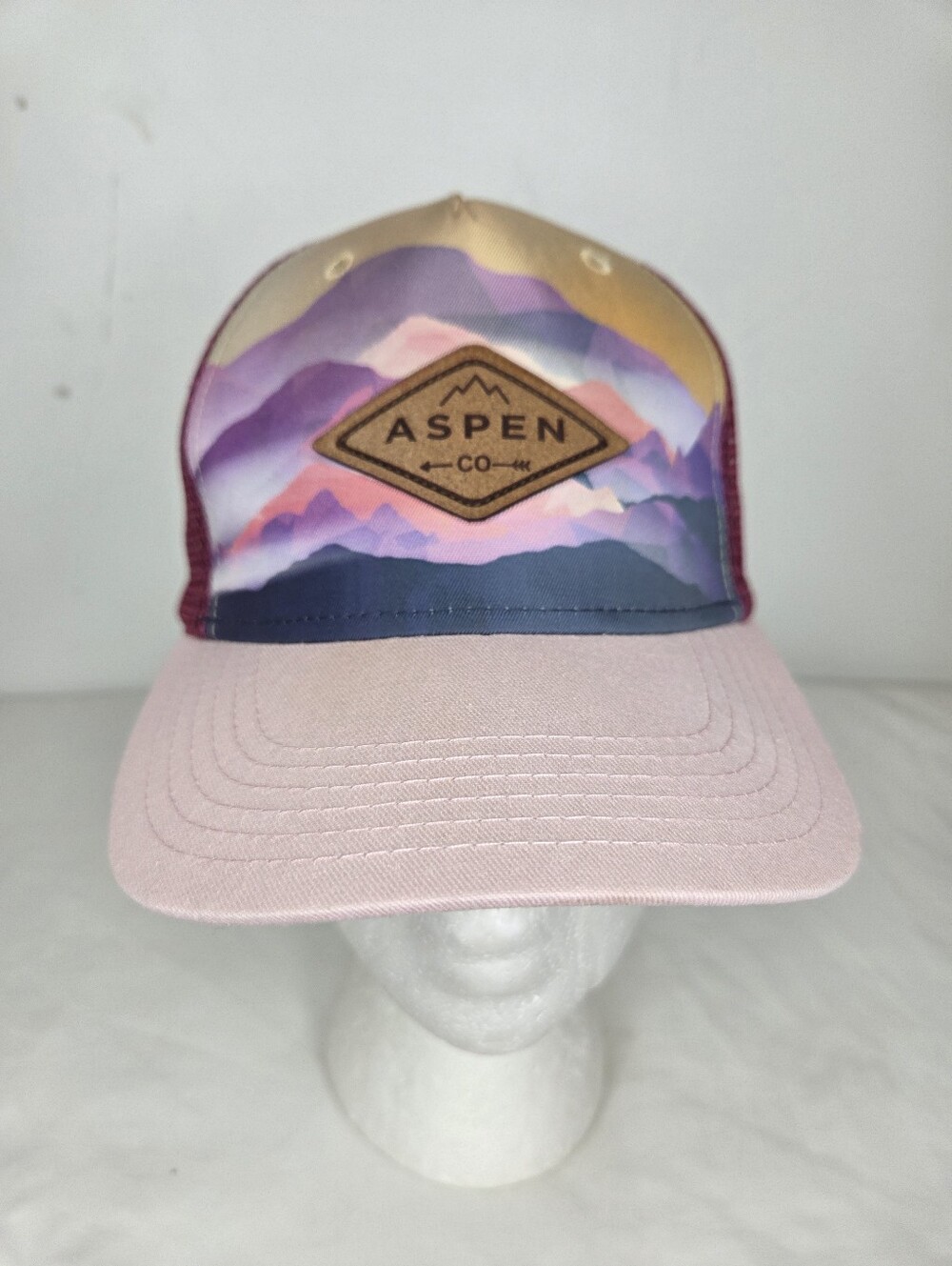 LOCALE -One Size- Aspen Co.Pink Mesh Trucker Cap